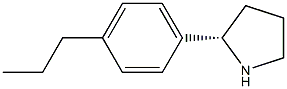 (2S)-2-(4-PROPYLPHENYL)PYRROLIDINE Struktur