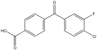 4-(4-CHLORO-3-FLUOROBENZOYL)BENZOIC ACID Struktur