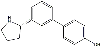 4-[3-((2S)PYRROLIDIN-2-YL)PHENYL]PHENOL Struktur