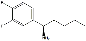 (1R)-1-(3,4-DIFLUOROPHENYL)PENTYLAMINE Struktur