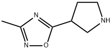 3-METHYL-5-PYRROLIDIN-3-YL-1,2,4-OXADIAZOLE Structure