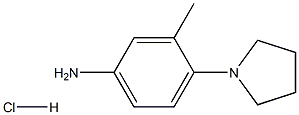 3-METHYL-4-PYRROLIDIN-1-YLANILINE HYDROCHLORIDE Struktur