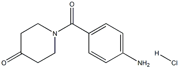 4-(4-OXO-PIPERIDINE-1-CARBONYL)ANILINE HYDROCHLORIDE Struktur