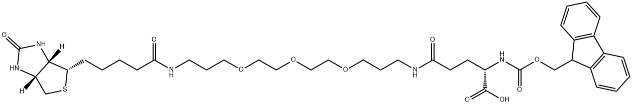 FMOC-GLU(BIOTINYL-PEG)-OH Struktur