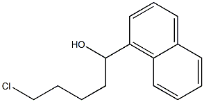 5-CHLORO-1-(1-NAPHTHYL)-1-PENTANOL Struktur