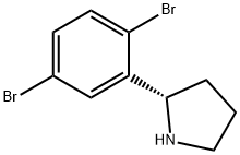 (2S)-2-(2,5-DIBROMOPHENYL)PYRROLIDINE Struktur