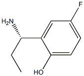 2-((1S)-1-AMINOPROPYL)-4-FLUOROPHENOL Struktur