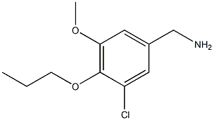 1-(3-CHLORO-5-METHOXY-4-PROPOXYPHENYL)METHANAMINE Struktur