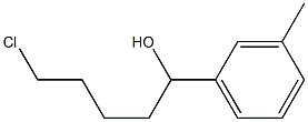 5-CHLORO-1-(3-METHYLPHENYL)-1-PENTANOL Struktur