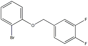 2-BROMOPHENYL-(3,4-DIFLUOROBENZYL)ETHER Struktur