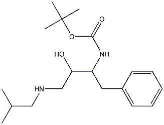 (1-BENZYL-2-HYDROXY-3-ISOBUTYLAMINO-PROPYL)-CARBAMIC ACID TERT-BUTYL ESTER Struktur