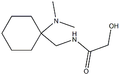 N-([1-(DIMETHYLAMINO)CYCLOHEXYL]METHYL)-2-HYDROXYACETAMIDE Struktur