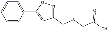 [[(5-PHENYLISOXAZOL-3-YL)METHYL]THIO]ACETIC ACID Struktur