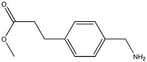 3-(4-AMINOMETHYL-PHENYL)-PROPIONIC ACID METHYL ESTER Struktur