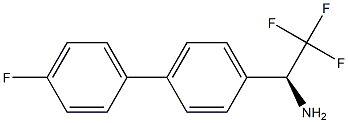 (1S)-2,2,2-TRIFLUORO-1-[4-(4-FLUOROPHENYL)PHENYL]ETHYLAMINE Struktur