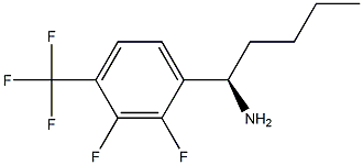 (1R)-1-[2,3-DIFLUORO-4-(TRIFLUOROMETHYL)PHENYL]PENTYLAMINE Struktur