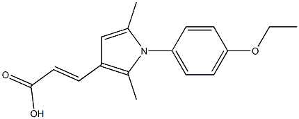 (2E)-3-[1-(4-ETHOXYPHENYL)-2,5-DIMETHYL-1H-PYRROL-3-YL]ACRYLIC ACID Struktur