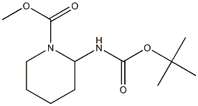 N-BOC-AMINO-PIPERIDINYL-1,1 CARBOXYLIC ACID METHYL ESTER Struktur