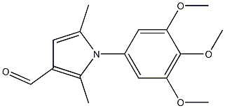 2,5-DIMETHYL-1-(3,4,5-TRIMETHOXYPHENYL)-1H-PYRROLE-3-CARBALDEHYDE Struktur