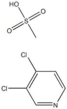 3,4-DICHLOROPYRIDINE METHANESULFONATE Struktur