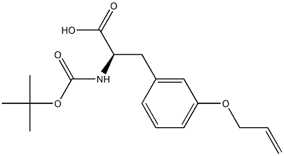 BOC-D-M-TYROSINE(OALLYL) Struktur