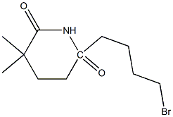 1-(4-BROMOBUTYL)-4,4-DIMETHYLGLUTARIMIDE Struktur