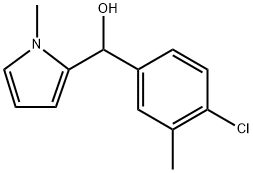 4-CHLORO-3-METHYLPHENYL-(1-METHYL-2-PYRROLYL)METHANOL Struktur