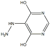 5-HYDRAZINO-PYRIMIDINE-4,6-DIOL Struktur