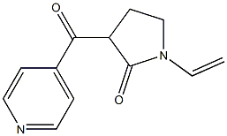 3-(PYRIDINE-4-CARBONYL)-1-VINYL-PYRROLIDIN-2-ONE Struktur