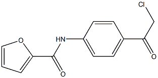 N-[4-(2-CHLOROACETYL)PHENYL]-2-FURAMIDE Struktur