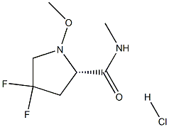 4,4-DIFLUORO-N-METHYL-N-METHOXY-L-PROLINAMIDE HCL Struktur