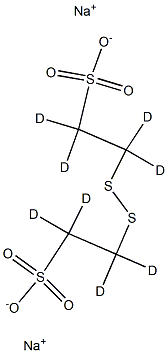 2,2'-DITHIOBIS-ETHANESULFONIC ACID-D8, DISODIUM SALT Struktur