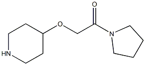 2-(PIPERIDIN-4-YLOXY)-1-PYRROLIDIN-1-YL-ETHANONE Struktur