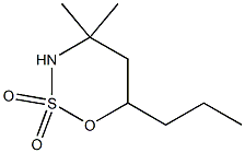 4,4-DIMETHYL-6-PROPYL-[1,2,3]OXATHIAZINANE 2,2-DIOXIDE Struktur