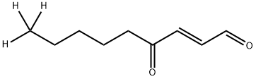 (+/-)-4-HYDROXY-2E-NONENAL-D3 Struktur