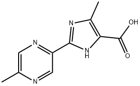 5-METHYL-2-(5-METHYL-PYRAZIN-2-YL)-3H-IMIDAZOLE-4-CARBOXYLIC ACID Struktur