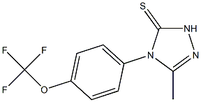 4,5-DIHYDRO-3-METHYL-4-(4-TRIFLUOROMETHOXYPHENYL)-1,2,4-TRIAZOLE-5(1H)-THIONE Struktur