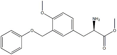 METHYL (2R)-2-AMINO-3-[4-METHOXY-3-(PHENOXYMETHYL)PHENYL]PROPANOATE Struktur