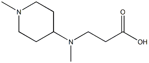 3-[METHYL-(1-METHYL-PIPERIDIN-4-YL)-AMINO]-PROPIONIC ACID Struktur