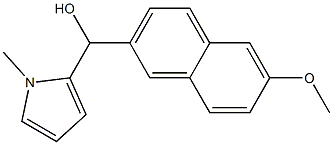 6-METHOXY-2-NAPHTHYL-(1-METHYL-2-PYRROLYL)METHANOL Struktur