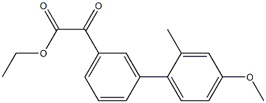 ETHYL 3-(4-METHOXY-2-METHYLPHENYL)BENZOYLFORMATE Struktur