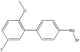 4-(3-FLUORO-6-METHOXYPHENYL)PHENYLMAGNESIUM BROMIDE Struktur