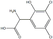 AMINO-(3,5-DICHLORO-2-HYDROXY-PHENYL)-ACETIC ACID Struktur