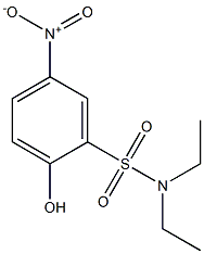 N,N-DIETHYL-2-HYDROXY-5-NITROBENZENESULFONAMIDE Struktur