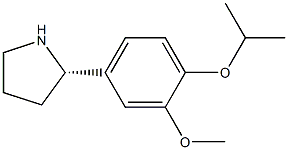 4-((2S)PYRROLIDIN-2-YL)-2-METHOXY-1-(METHYLETHOXY)BENZENE Struktur