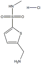 5-(AMINOMETHYL)-N-METHYLTHIOPHENE-2-SULFONAMIDE HYDROCHLORIDE Structure