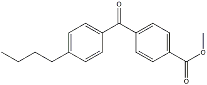 METHYL 4-(4-N-BUTYLBENZOYL)BENZOATE Struktur