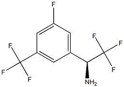 (1S)-2,2,2-TRIFLUORO-1-[5-FLUORO-3-(TRIFLUOROMETHYL)PHENYL]ETHYLAMINE Struktur