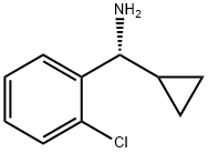 (1R)(2-CHLOROPHENYL)CYCLOPROPYLMETHYLAMINE Struktur