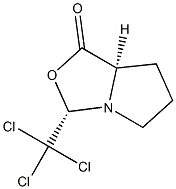 (3S)-TRICHLOROMETHYL-CIS-TETRAHYDROPYRROLO[1,2-C]OXAZOL-1-ONE Struktur